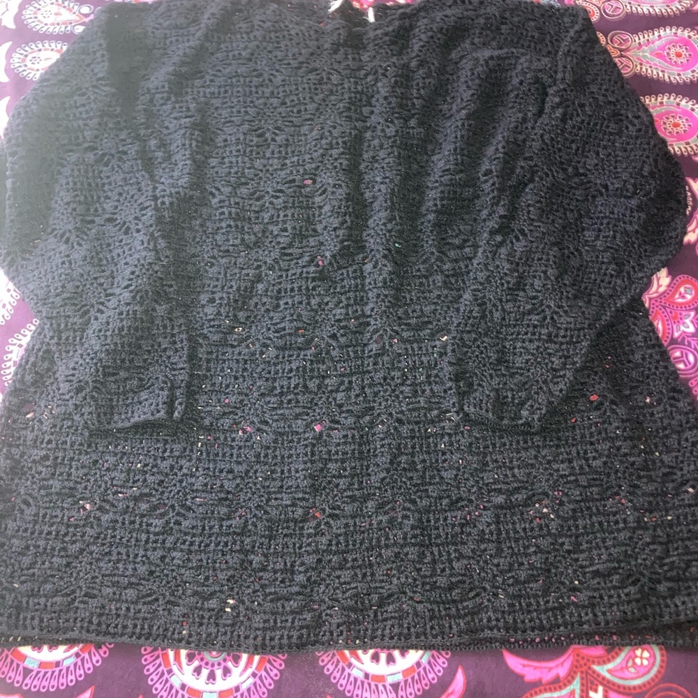 Elegant Black Women's Beach Top Coverup